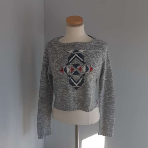 Bluecrush women's Cropped long sleeve sweater Size L - Picture 14 of 16